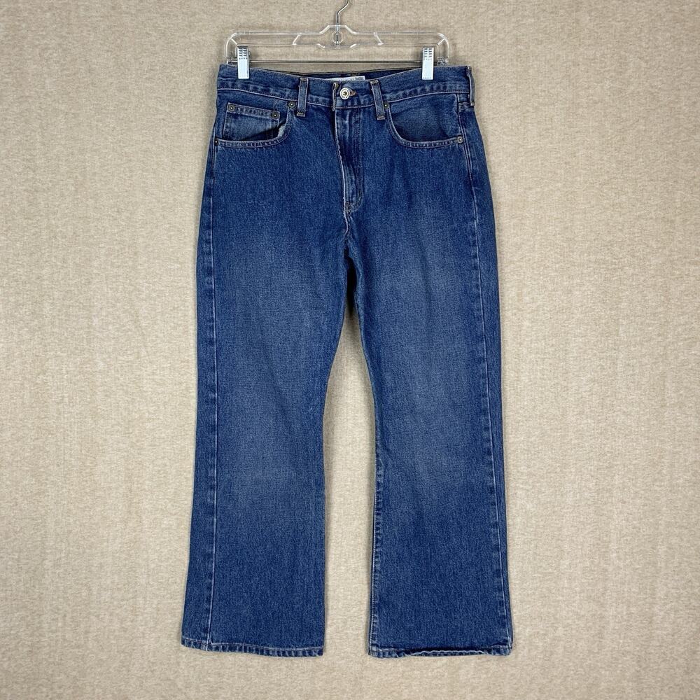 Vintage Abercrombie & Fitch Boot Women Jeans 4 Blue Denim 31x29 Boy Bootcut Y2K